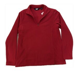 Red Quarter Zip Fleece